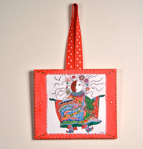 Lover/Protector of Nature Ornament (hand painted) and Card Combination