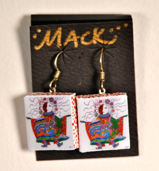 Lover/Protector of Nature Earrings and Card Combination