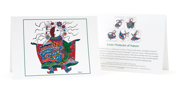 Lover/Protector of Nature Earrings and Card Combination