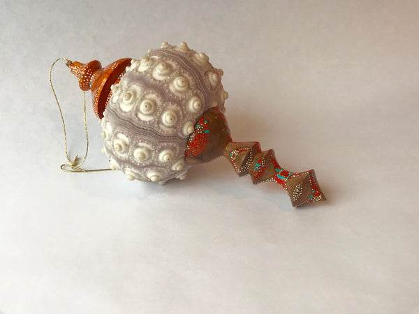 MACK/Tode Sea Urchin ornaments - warm coral