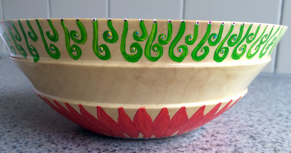 MACK/Tode - Daisy Blooms wooden bowl
