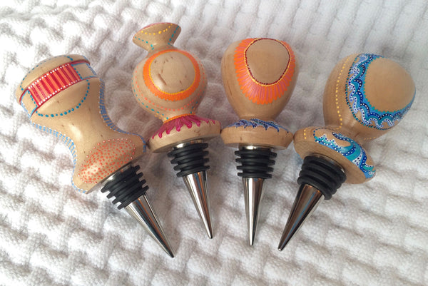 MACK/Tode Bottle Stoppers - Striped Dots